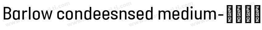 Barlow condeesnsed medium字体转换
